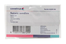 Covetrus Aiguilles de suture 1/2 cercle SZ 3 (70 mm) œil régulier, 12 unités